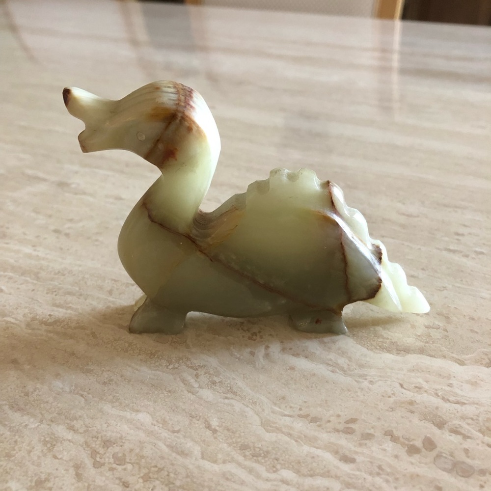 NWOT Small Carved Marble Dragon